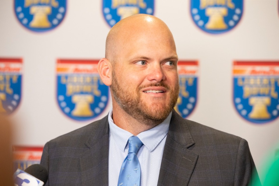 <strong>Houston High School Head Coach Tyler Gold will serve as Head Coach for the Blue team at the 20th Annual AutoZone Liberty Bowl High School All-Star game.</strong> (Ziggy Mack/Special to the Daily Memphian)