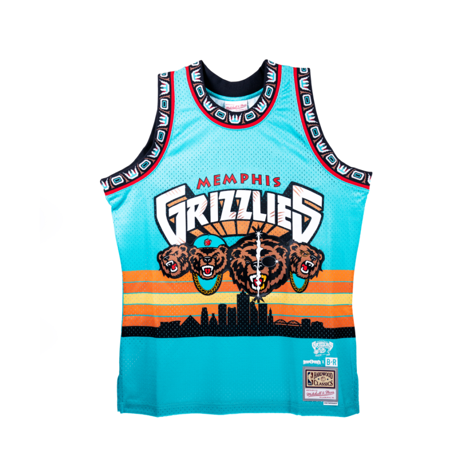 <strong>The Memphis Grizzlies are one of five teams that will have uniforms and apparel&nbsp;&ldquo;remixed.&rdquo; The pairing is with popular Memphis-based rap group Three 6 Mafia. </strong>(Photo credit: James Halasy)