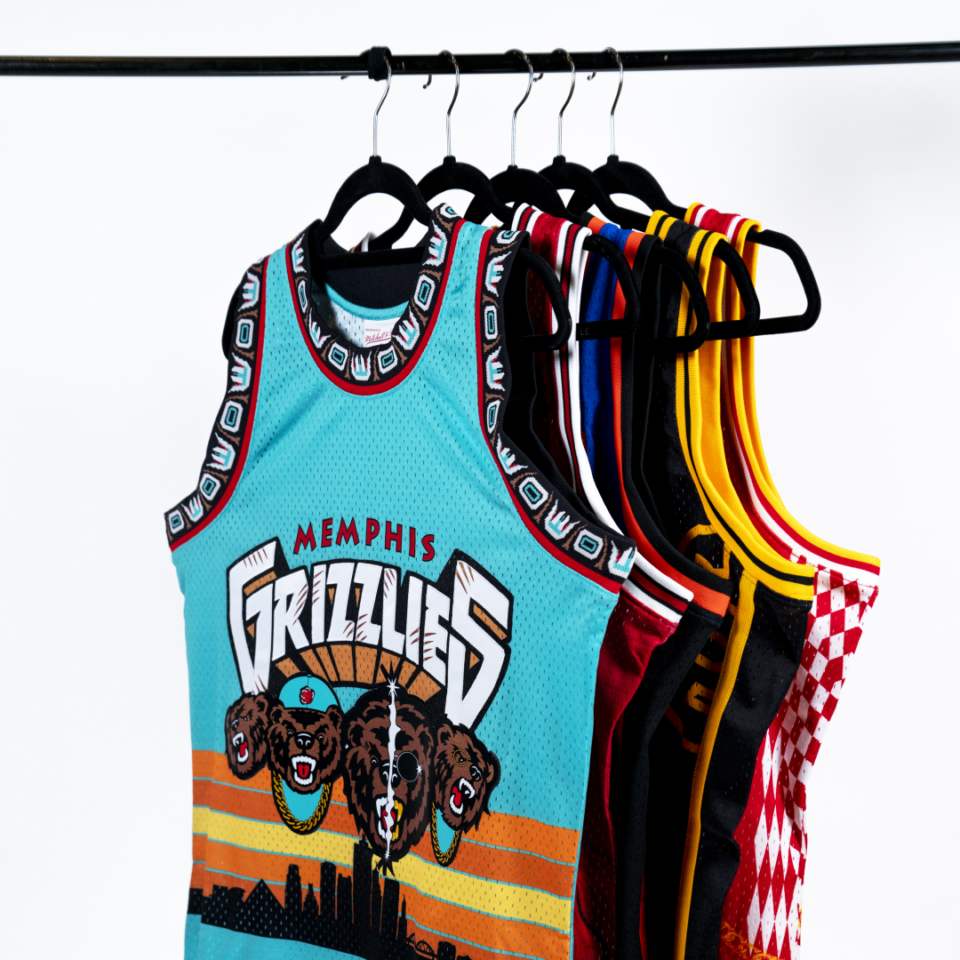 <strong>Since 2019, Bleacher Report and Mitchell and Ness have collaborated to create NBA merchandise that connects NBA teams to local hip-hop artists in a project called&nbsp;&ldquo;NBA Remix.&rdquo; The&nbsp;Grizzlies are one of five teams that will have the uniforms and apparel&nbsp;&ldquo;remixed&rdquo; this season. </strong>(Photo credit: James Halasy)