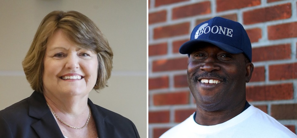 <strong>Four years ago, William Boone (right), a former firefighter, tried to unseat Alderwoman Maureen Fraser. She won the 2018 contest with 67.5% of the votes. This year, days before the filing deadline for the Nov. 8 election, Boone decided to challenge Fraser again. </strong>(Mark Weber, Patrick Lantrip/The Daily Memphian)