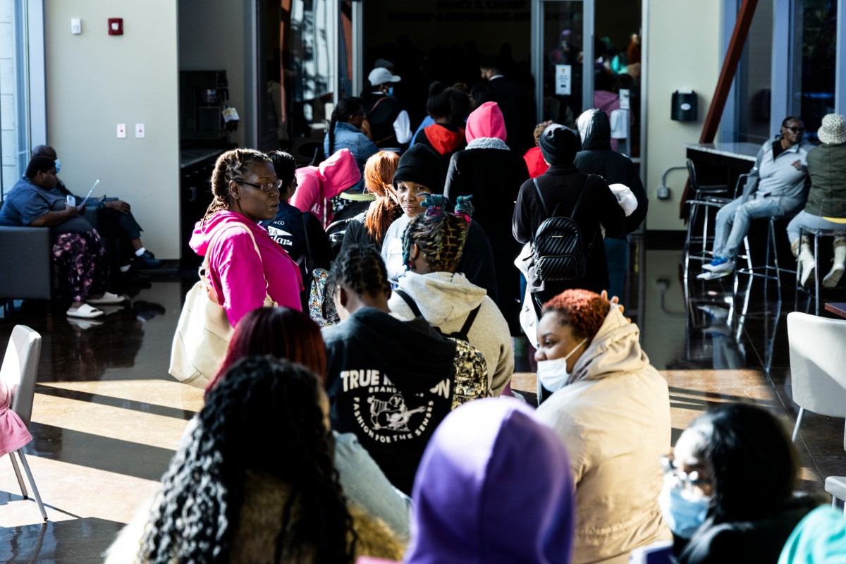 Applicants brave crisp weather for Salvation Army Angel Tree