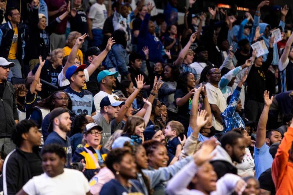 <strong>Fans go crazy in FedExForum on Oct. 9. Memphis Mayor Jim Strickland wants to keep it that way.</strong> (Brad Vest/The Daily Memphian file)