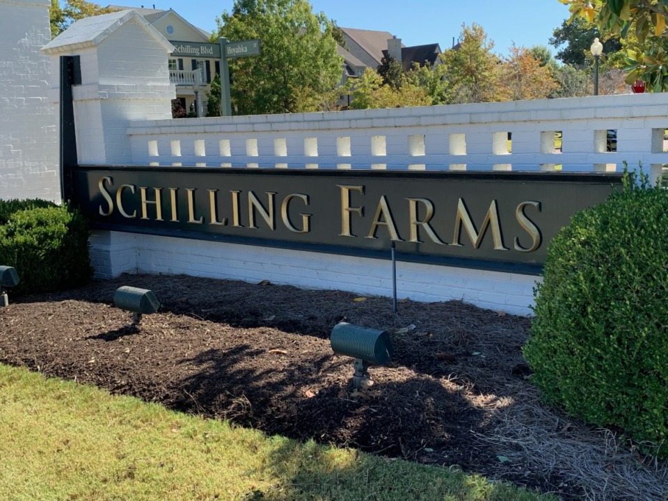 <strong>Schilling Farms is a mixed-use development spanning 443-acres in Collierville. It&rsquo;s home to shops, restaurants and corporate headquarters.</strong> (Abigail Warren/The Daily Memphian)