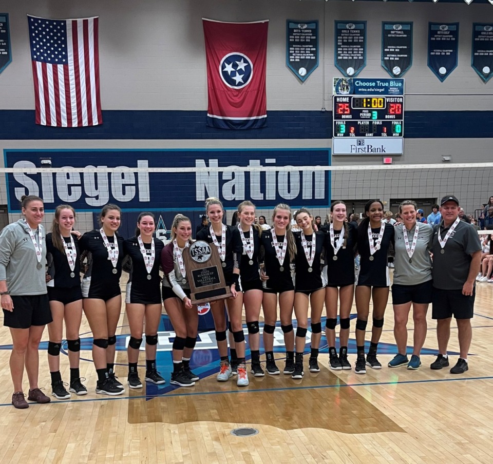 <strong>The Collierville Dragons volleyball team finished as state runners-up in the Class AAA state tournament. The Dragons end the year with a 37-10 record and</strong> <strong>their second-ever runner-up finish and first since 2004.</strong> (John Varlas/The Daily Memphian)
