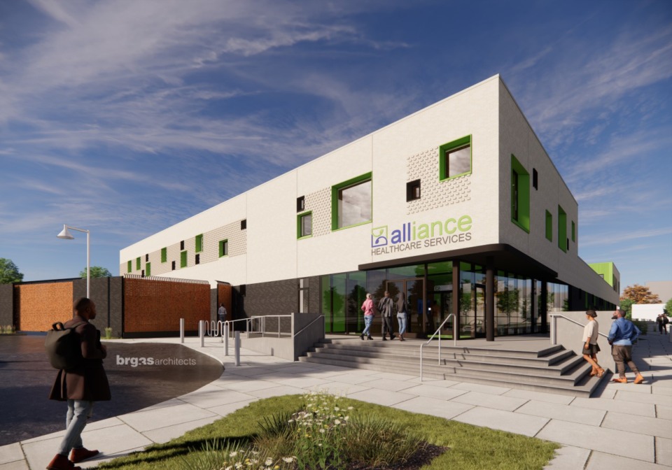 <strong><span class="x_ContentPasted0">Alliance Healthcare Services has announced plans to build a $27 million&nbsp;</span>crisis center&nbsp;at&nbsp;3195 Summer Ave.</strong> (Credit: br3gs architects)