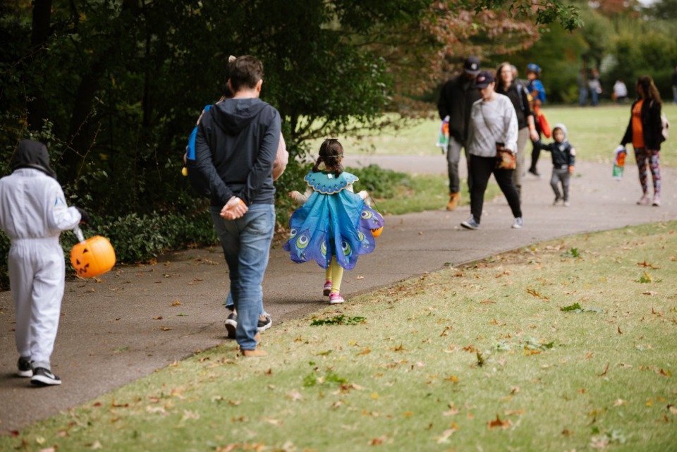 <strong>Hundreds of families turned up to the Halloween Hike at the Memphis Botanic Garden in 2021.</strong> (Lucy Garrett/Special to The Daily Memphian file)