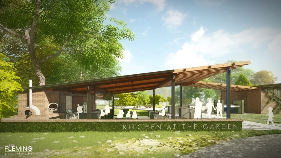 <strong>Memphis Botanic Garden&rsquo;s four new projects include adding an outdoor kitchen to its Urban Home Garden.</strong> (Fleming Architects)