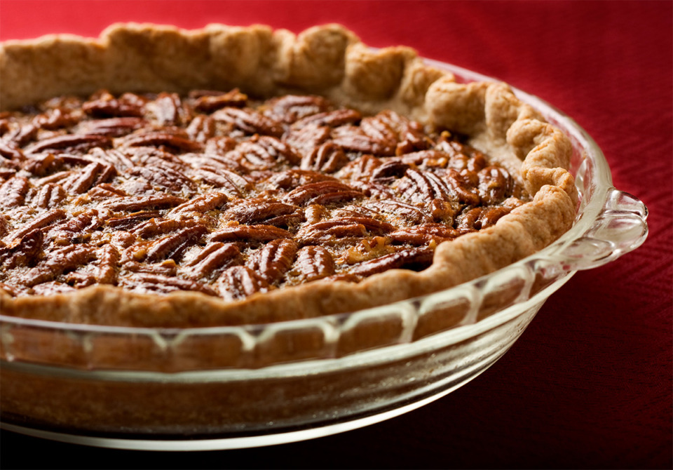 <strong>Unlike a standard bourbon-pecan pie, this recipe calls for Kahlua or other coffee-flavored liqueur.</strong> (Boblin/Getty Images)