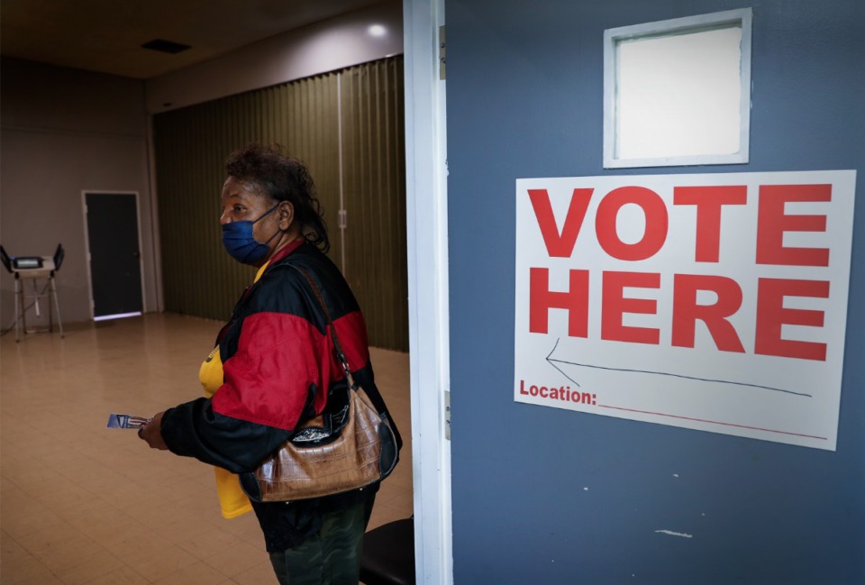 <strong>Voters cast their ballots during early voting on Wednesday, April 20, 2022 at Abundant Grace Fellowship Church. In recent years, early voter turnout has either exceeded election day turnout or come close to being half of the total vote.</strong> (Mark Weber/The Daily Memphian)