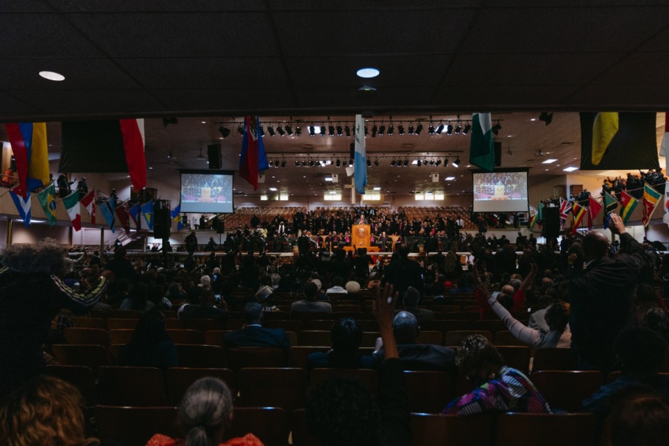 <strong>Hundreds gathered for the 114th Holy Convocation at Mason Temple on Nov 8, 2022.</strong> (Lucy Garrett/Special to The Daily Memphian)