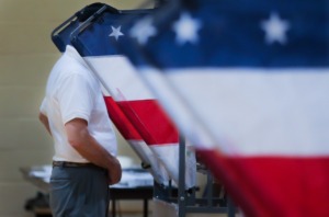 <strong>Voters cast their ballots at the polling location at Second Baptist Church on Nov. 8, 2022.</strong> (Patrick Lantrip/The Daily Memphian)