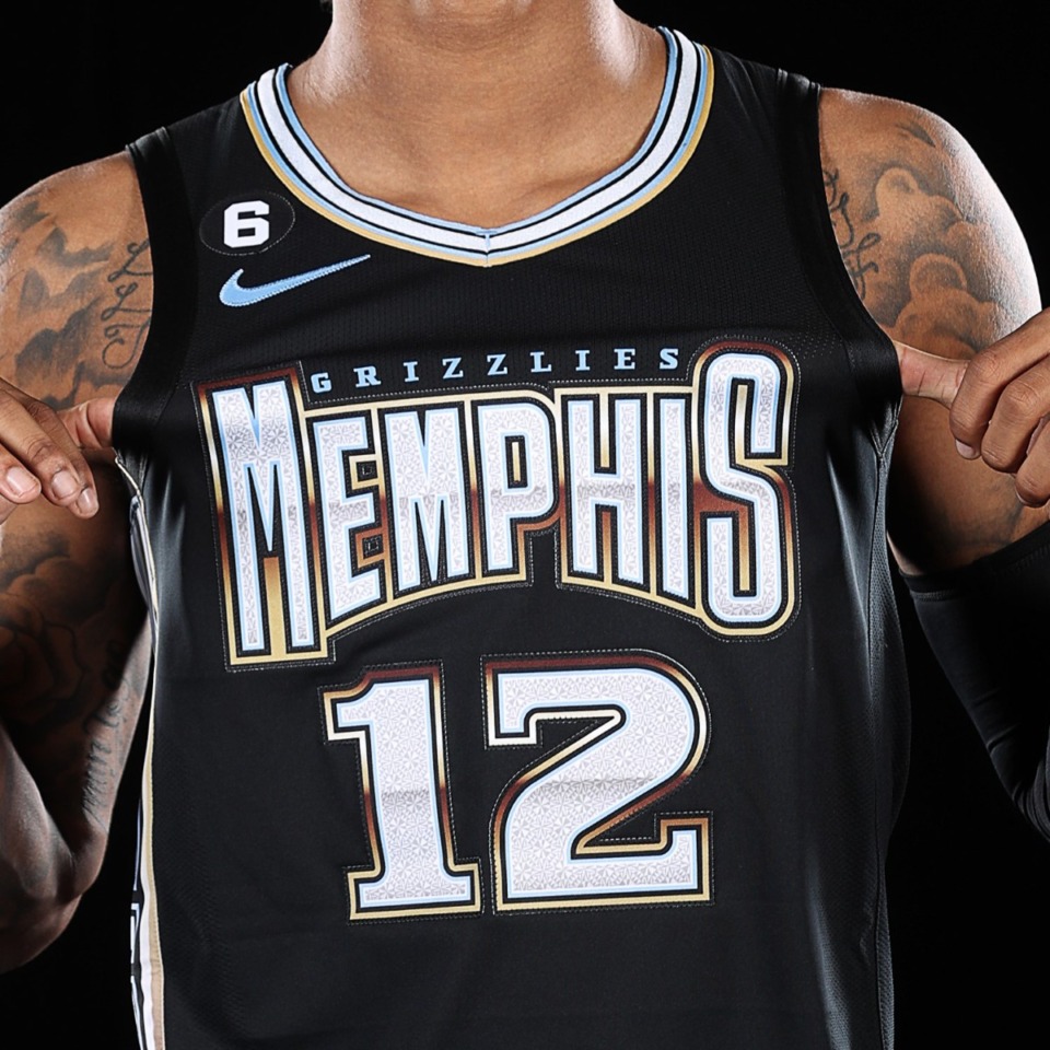 <strong>As the Grizzlies&rsquo; creative team embarked on a design for the 2022-23 City Edition uniforms &mdash; officially titled their &ldquo;Big Memphis&rdquo; Edition look &mdash; they wanted to do something that hadn&rsquo;t been done before. They wanted to bring the ice onto the court to match the music stars that sit courtside. </strong>(Courtesy Memphis Grizzlies)