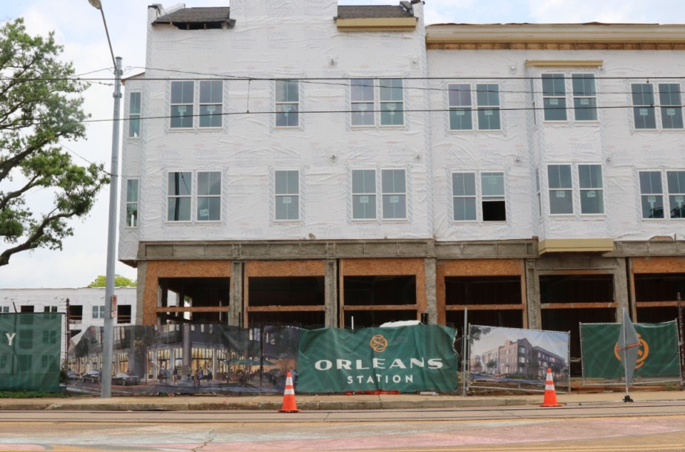 <strong>The outside of the $67-million mixed-use apartment complex at Orleans Station. The complex&nbsp;will have 13 buildings with 258 one-bedroom apartments, 43 bedrooms with an office space and 71 two-bedrooms units.</strong> (Neil Strebig/The Daily Memphian file)