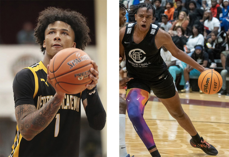 <strong>Mikey Williams (left) and Ashton Hardaway are two of the recruits from Penny Hardaway&rsquo;s &ldquo;gold mine&rdquo; class of 2023.</strong> (The Daily Memphian file)