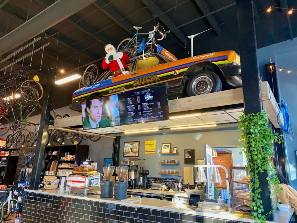 <strong>Team Car Cafe is tucked into Latting Speed Shop in Cordova and features breakfast fare from El Mero Taco, which is next door.</strong> (Chris Herrington/The Daily Memphian)