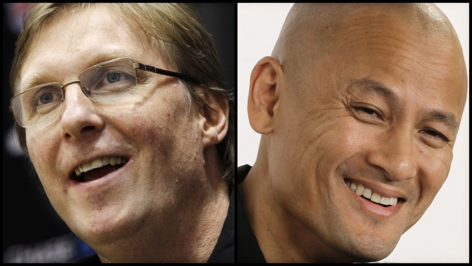<strong>The Memphis Grizzlies have hired Glen Grunwald (left) as senior advisor and Rich Cho as&nbsp;vice president of basketball strategy. Both are former NBA general managers with high-level front office experience.</strong><span>&nbsp;(Grunwald: AP Photo/Frank Franklin II; Cho: AP Photo/Chuck Burton)</span>
