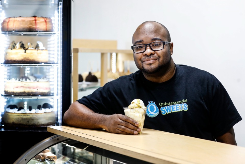 <strong>Quintessential Sweets&rsquo; Christopher Gray at his new downtown location at 97 N. Main St., between Court Square and Civic Center Plaza.</strong> (Mark Weber/The Daily Memphian)