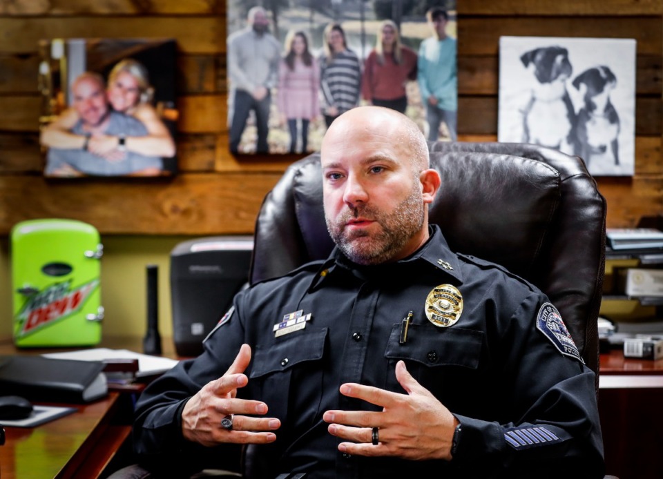 <strong>Hernando Police Chief Scott Worsham heads into his final weeks as the top cop to take a job in FedEx security.</strong> (Mark Weber/The Daily Memphian)