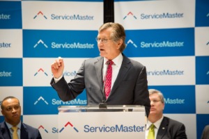 Phil Trenary speaks at ServiceMaster Peabody Place announcement