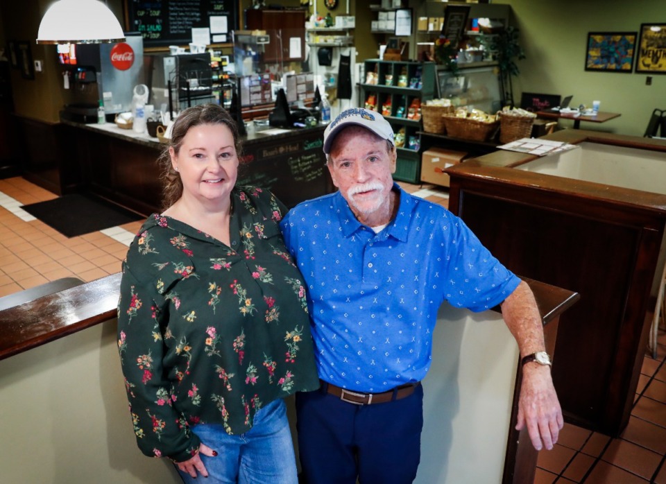 <strong>Bogie's Deli Downtown owners Teresa and John Ehemann recently reopened their sandwich shop after a water main break had them closed since September.</strong> (Mark Weber/The Daily Memphian)