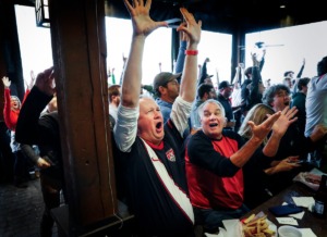 <strong>Soccer fans watch the USA World Cup game against Iran on Tuesday, Nov. 29, 2022, at Celtic Crossing.</strong> (Mark Weber/The Daily Memphian)