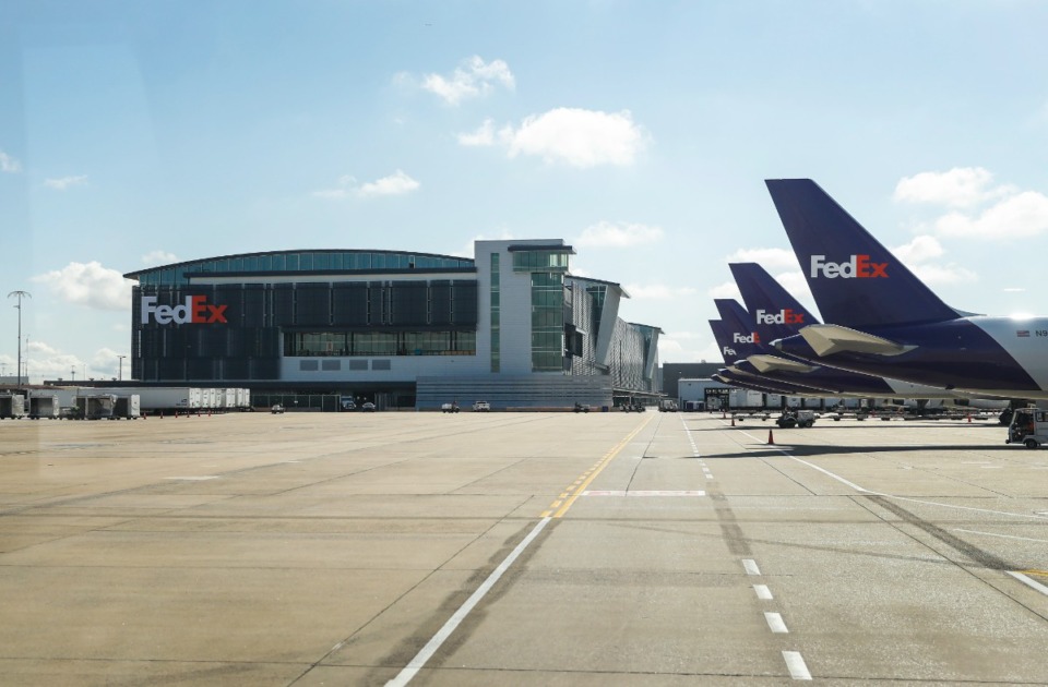 <strong>FedEx World Hub during a tour of the Memphis International Airport on Thursday, Aug. 25, 2022.</strong> (Mark Weber/The Daily Memphian file)
