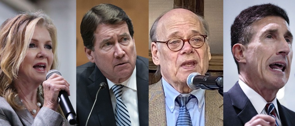 <strong>From left to right: Marsha Blackburn, Bill Hagerty, Steve Cohen and David Kustoff.&nbsp;</strong>