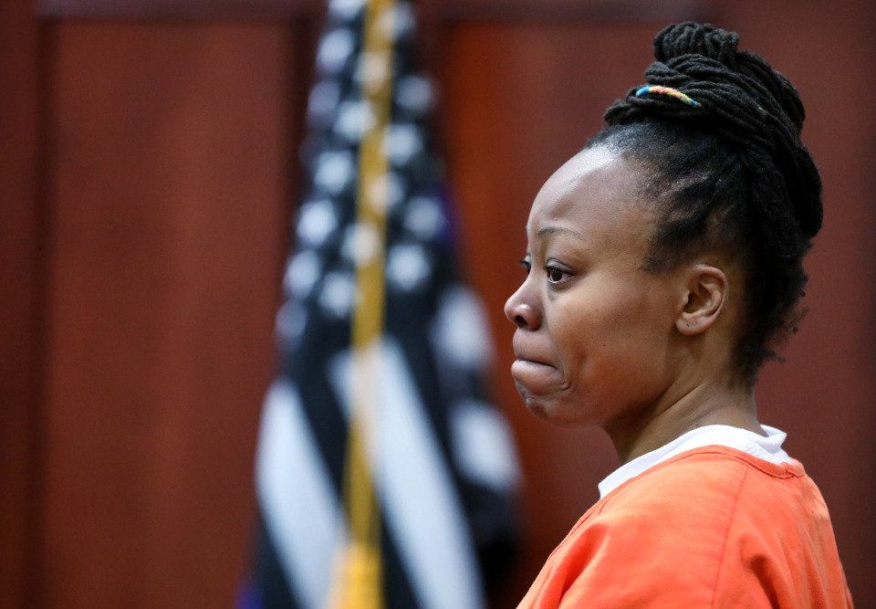 <strong>Latoshia Daniels appeared in Collierville court Tuesday, April 23, on charges of killing Mississippi Boulevard Christian Church executive pastor Brodes Perry. Judge Lee Ann Pafford Dobson set a preliminary hearing for May 14.</strong>&nbsp;(Houston Cofield/Daily Memphian)