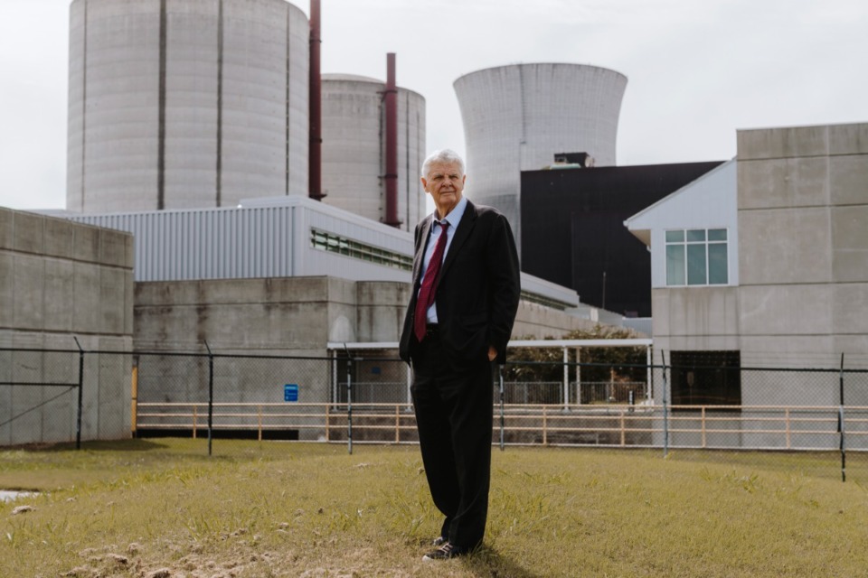 <strong>Former Chattanooga developer Franklin L. Haney Sr. stands in front of the Bellefonte Nuclear Plant in Hollywood, Ala.</strong> (Houston Cofield/The Daily Memphian file)