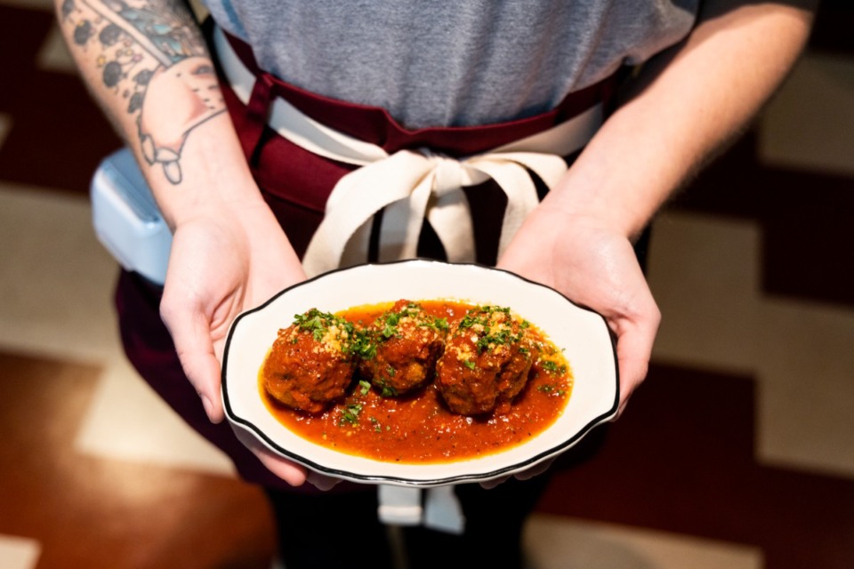 <strong>Meatballs are on the menu at Cocozza American Italian, which recently opened at 106 Harbor Town Square. </strong>(Brad Vest/Special to The Daily Memphian)