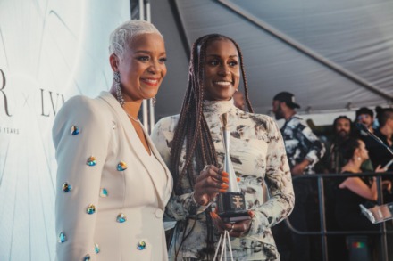 <strong>In September, HFR presented Issa Rae (right) with its first Virgil Abloh Award, in honor of the Louis Vuitton artistic designer who died of cancer at age 41 in 2021.</strong> (submitted)&nbsp;
