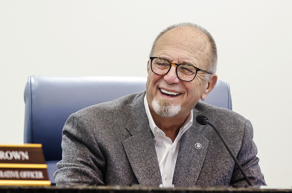 <strong>&nbsp;&ldquo;Together as a group, you can do great things, and I look forward to observing that from the sidelines,&rdquo; Bartlett Mayor A. Keith McDonald said at his last Board of Mayor and Alderman meeting before he reitres.</strong> (Mark Weber/The Daily Memphian)