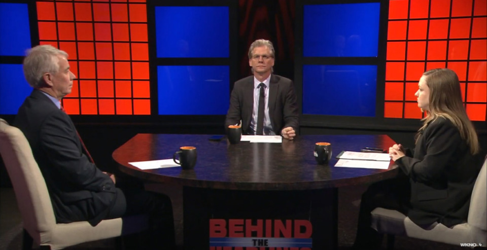 <strong>The Daily Memphian CEO Eric Barnes (middle) hosts Shelby County District Attorney Steve Mulroy (left) and The Daily Memphian&rsquo;s crime-beat reporter Julia Baker on this week's "Behind the Headlines."</strong> (Screenshot)