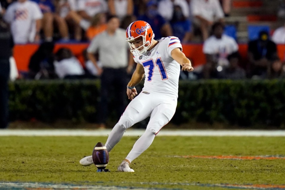 <strong>Chris Howard lost the kicking position battle at Florida and entered the tranfer portal looking to be a starter. He has been a consistent asset for the Memphis Tigers since.&nbsp;</strong>(John Raoux/AP file)