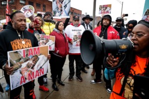 <strong>Family members and local activists held a rally for Tyre Nichols, who died after a traffic stop with Memphis Police, at the National Civil Rights Museum on Monday, January 16, 2023.</strong> (Mark Weber/The Daily Memphian)
