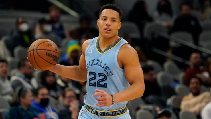 <strong>Memphis Grizzlies guard Desmond Bane (22) during the second half of an NBA basketball game against the San Antonio Spurs, Wednesday, Jan. 26, 2022, in San Antonio.</strong> (Eric Gay/AP file)