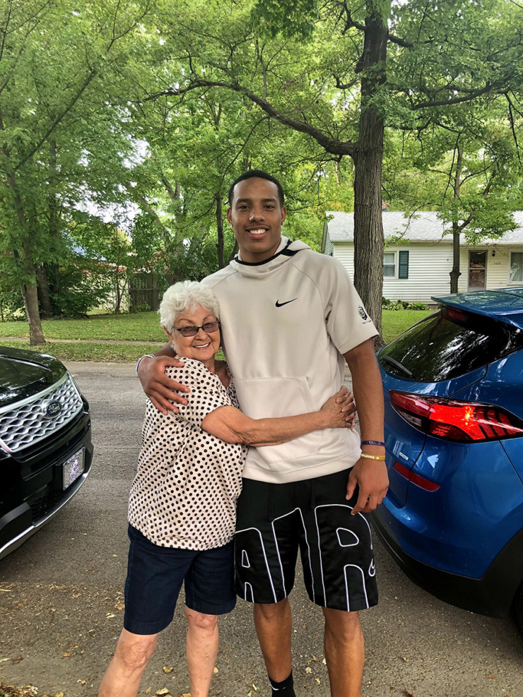 <strong>Desmond Bane with his great-grandmother Fabbie Bane.</strong> (Courtesy Tony Bane)