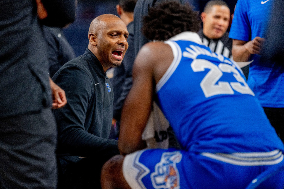 <strong>Memphis head coach Penny Hardaway&nbsp;took a step back after his team lost to UCF. He changed how he and his staff evaluated game films to learn from their mistakes. Since then the Tigers have won three straight games.</strong> (AP File Photo)