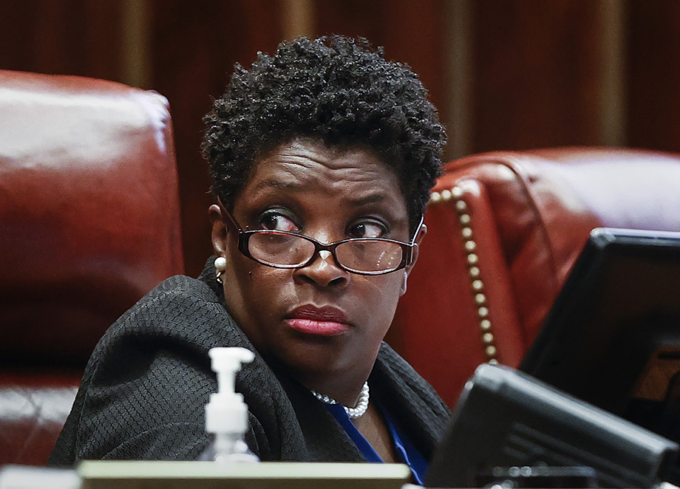 <strong>City Council Public Safety and Homeland Security Committee chair Rhonda Logan opend the meeting with a disclaimer that Nichols&rsquo; death remains&nbsp;&lsquo;under investigation.&rsquo;&nbsp;</strong>(Mark Weber/The Daily Memphian)