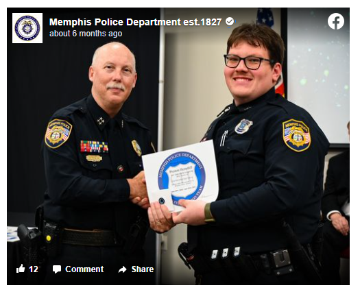 <strong>Officer Preston Hemphill (right) has been relieved of duty.</strong> (Facebook screenshot)