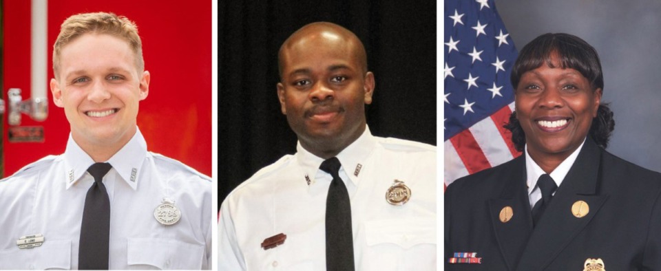 <strong>The three fired by the Memphis Fire Department are (from left) Robert Long, JaMicheal Sandridge and Michelle Whitaker.</strong> (Memphis Fire Department)