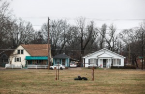 <strong>The Lincoln Park residential subdivision held a groundbreaking at this bucolic setting in South Memphis on Monday, Jan. 30, 2023.</strong> (Mark Weber/The Daily Memphian)
