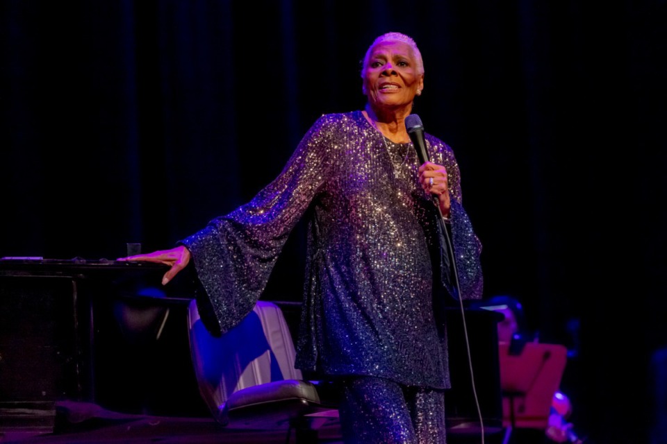 <strong>Dionne Warwick sang classics like &ldquo;Walk On By&rdquo; and &ldquo;Say A Little Prayer&rdquo; Saturday night at the grand opening gala for the new Scheidt Family Performing Arts Center at the University of Memphis.</strong> (Ziggy Mack/Special to The Daily Memphian)