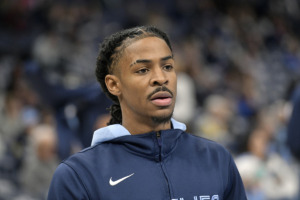 <strong>Memphis Grizzlies guard Ja Morant indicated that The Athletic&rsquo;s report about a postgame fracas between his friends and the Indiana Pacers was lies.&nbsp;</strong> (Brandon Dill/AP Photo)