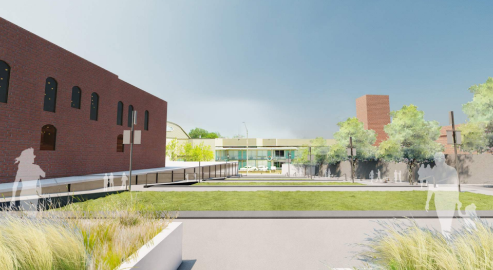 <strong>This rendering shows the potential redesign of Founders Park in part of the National Civil Rights Museum Legacy expansion.</strong> (Courtesy National Civil Rights Museum)