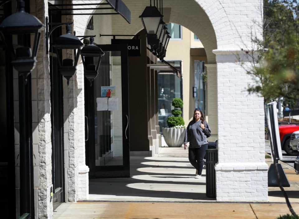 <strong>A customer peruses the shops at Saddle Creek on Thursday, April 7, 2022,&nbsp;</strong> (Mark Weber/The Daily Memphian file)