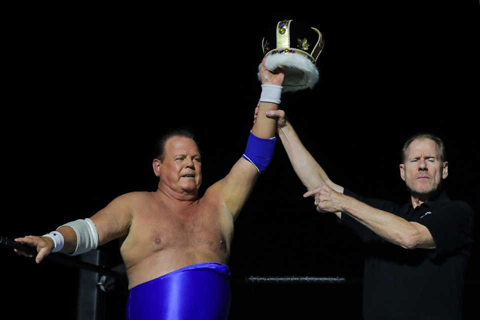 <strong>Jerry Lawler wins his "wrestling night" match Nov. 10, 2022. Lawler is expected to make a full recovery after suffering from a stroke in&nbsp;Fort Myers, Florida.</strong> (Patrick Lantrip/The Daily Memphian file)