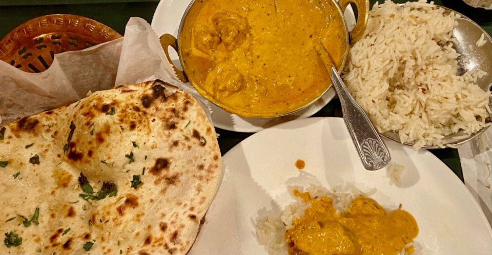 <strong>Lamb korma and naan at Bombay House.</strong> (Josh Carlucci/Special to The Daily Memphian)